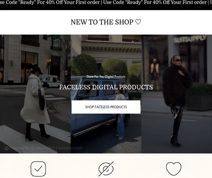 Shopify Theme - Her Faceless Empire