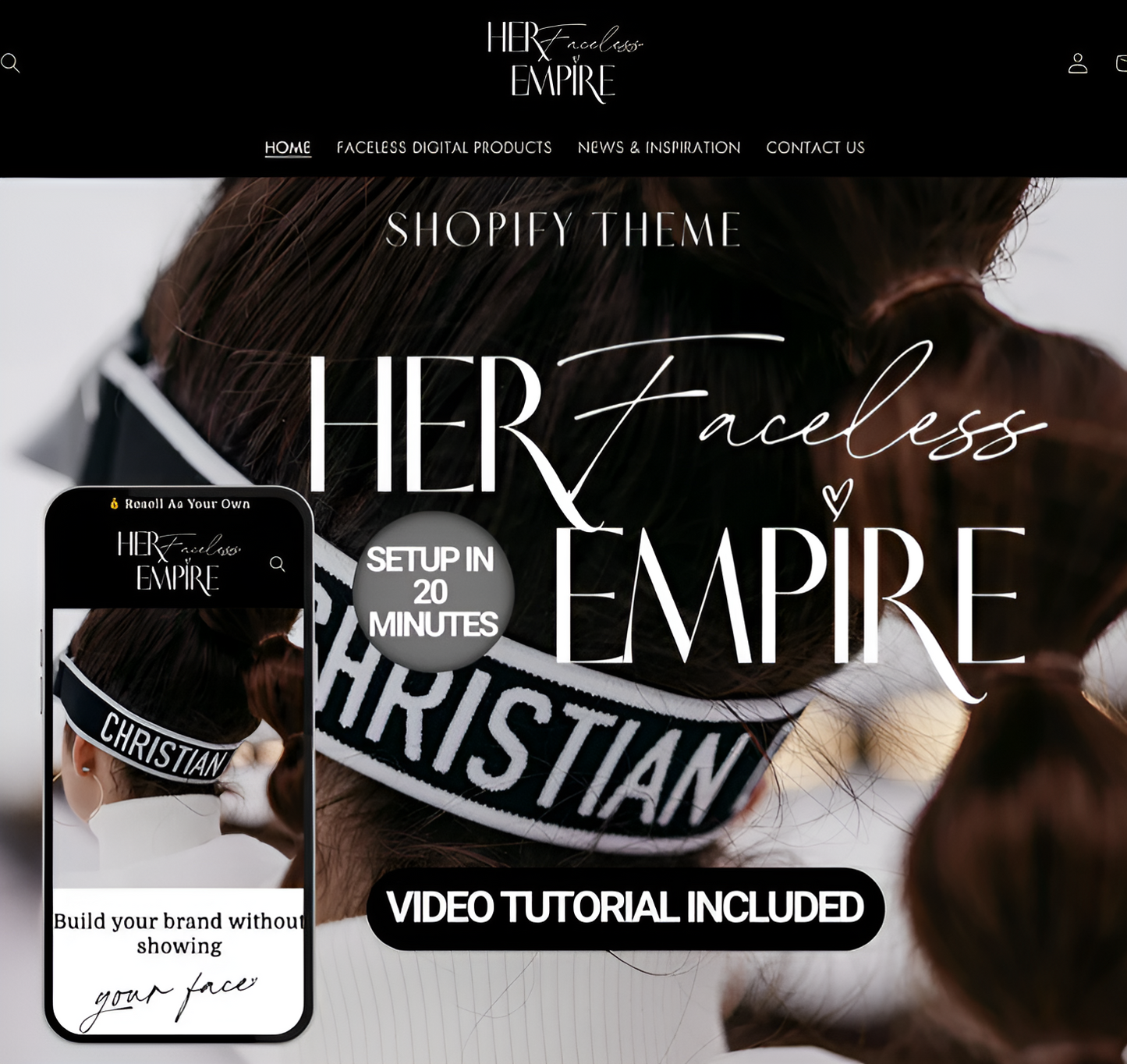 Shopify Theme - Her Faceless Empire