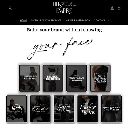 Shopify Theme - Her Faceless Empire