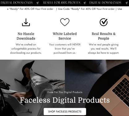 Shopify Theme - Her Faceless Empire